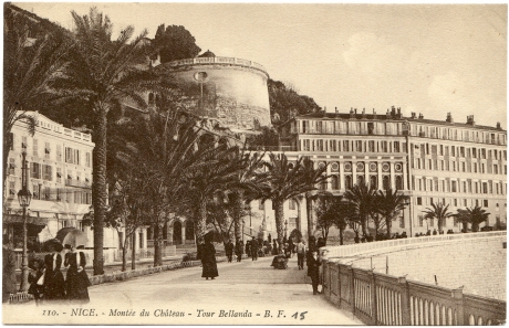 Nice - Montée du Château - Tour Bellanda